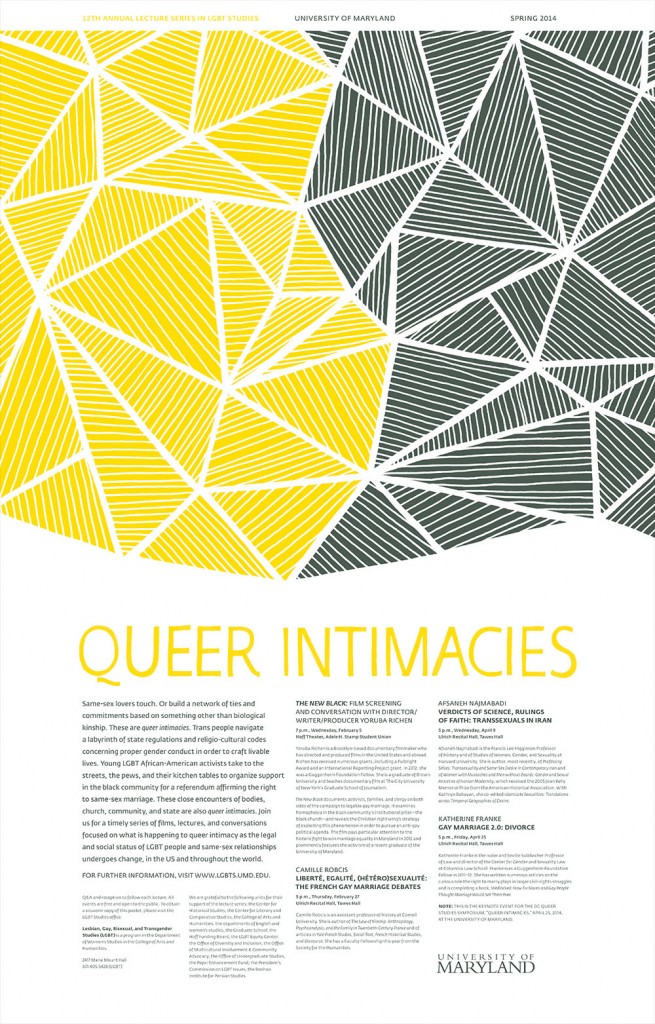 The poster for DC Queer Studies 2014