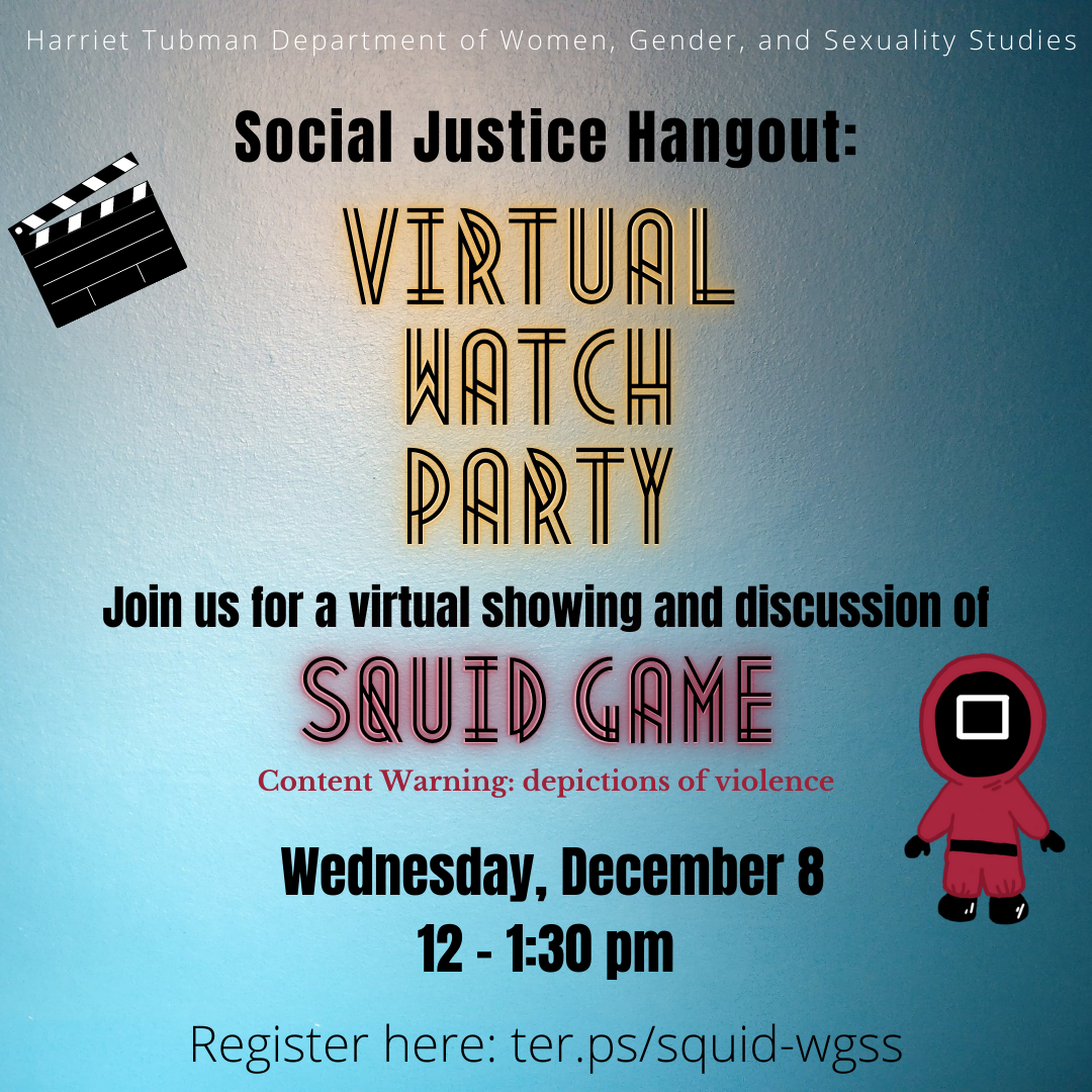 WGSS Squid Game Watch Party Poster