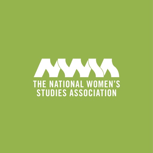 The National Women's Studies Association logo with green background