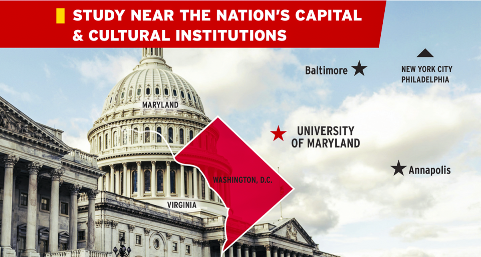 Study near the nation's capital.